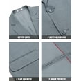 thumbnail image 5 of COOFANDY Mens Linen Casual Blazer Slim Fit Sport Coat Two Button Summer Suit Jacket Lightweight Business Sport Jacket, 5 of 6