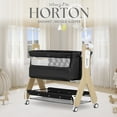 thumbnail image 6 of Dream On Me Horton Bassinet and Bedside Sleeper for Newborn In Black, Large Storage Area, 6 of 11