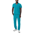 thumbnail image 1 of Adar Addition Go-Basic Scrub Set For Men - Classic V-Neck Scrub Top & Cargo Scrub Pants, 1 of 7