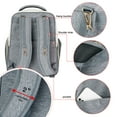 thumbnail image 4 of Breast Pump Backpack Diaper Bag - Bottle Breast Milk Pump Mommy Outdoor Working Backpack with Insulation Pocket Beige&Grey, 4 of 8
