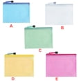 thumbnail image 3 of Qarigey Carpeta de archivos de 10 piezas Bolsa de documentos conveniente Contenedor de sujeción duradero Organizador de archivos con cremallera para Accesorios de disfraces Rosado 12 cm * 23 cm Qarigey AP009156-20B, 3 of 6