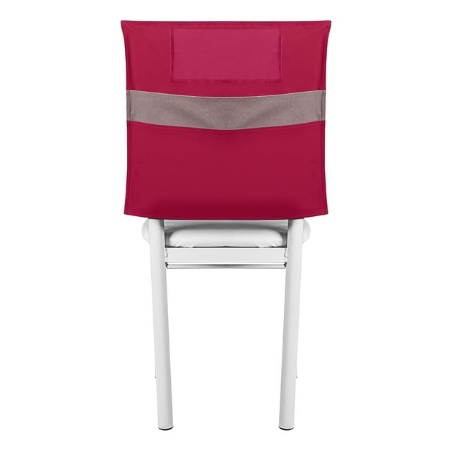 Muka School Chair Back Covers, Chair Back Storage Double Pockets, Classroom Chair Pockets-Rose