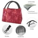 thumbnail image 4 of Easygdp Abstract Red Marble Bolsa de Almuerzo Insulada Reutilizable, Bolsa de Mano y Bandolera para Oficina, Trabajo, Viajes, 4 of 6