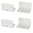 thumbnail image 4 of Uxcell 50mm x 30mm x 30mm Stainless Steel Corner Braces Angle Brackets 4 Pcs, 4 of 5