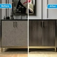 thumbnail image 3 of VEELIKE Brown Black Peel and Stick Wallpaper Self Adhesive Wood Contact Paper for Countertops Waterproof Removable Wood Grain Contact Paper Wood Vinyl Roll for Kitchen Cabinets Table 15.7"x354", 3 of 9