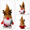 thumbnail image 5 of putnchl Gnomes Plush Christmas Gnome Decor Handmade Wooden Elderly Ornaments Staghorn Dwarf Rudolph Doll For Home Kitchen Table Ornaments Gifts, 5 of 5