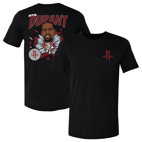 Men's 500 Level Kevin Durant Black Houston Rockets Caricature T-Shirt