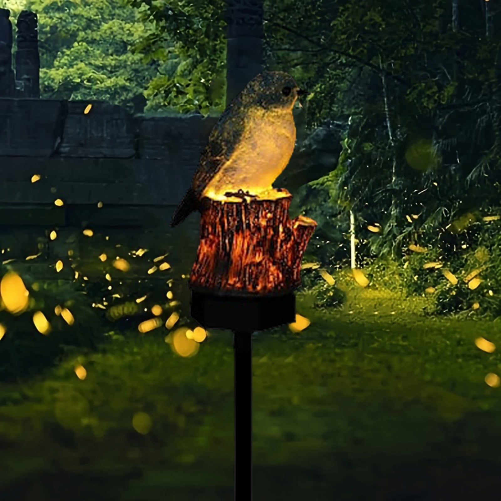 Solar Outdoor Ground Insert Light, Cute Animal Resin Light Stakes Ornaments, Solar Garden Lights Statues Decor, for Yard, Lawn, Pathway, Walkway, Gifts for Housewarming, Animal Lovers