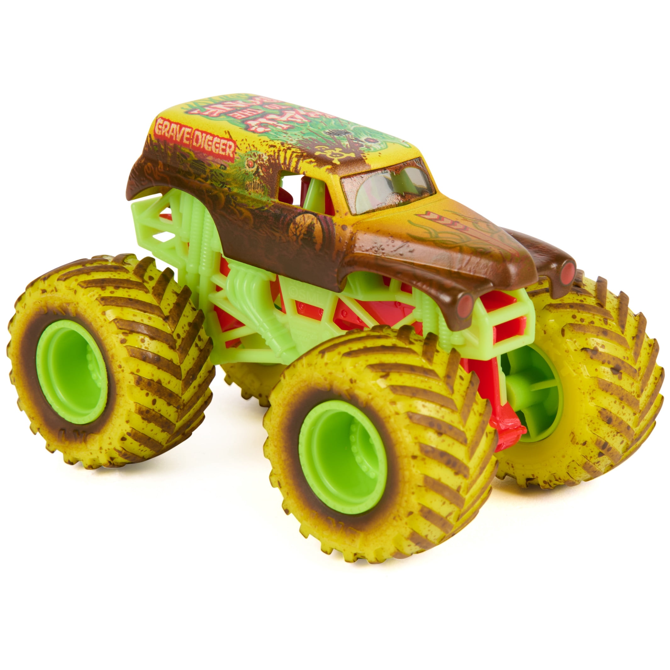 Monster Jam Mud Blasters Grave Digger Color Change Monster Jam Truck 1:64 Die Cast Vehicle