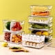 thumbnail image 5 of 1 organizador de huevos para refrigerador, transparente, para guardar huevos., 5 of 6
