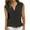 Black, variant on Tauxra Sleeveless Button Down Shirts for Women Casual Solid Sleeveless Turn Down Collar Pockets Buttons Shirt Tops