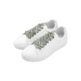 thumbnail image 4 of INSPIRE CHIC Flat Fluffy Colorful Mixed Color Mohair Shoelaces Widened Fashion Plush Retro Shoe Laces for Sneakers 2 Pairs Light Blue-Brown 140cm/55.1", 4 of 5