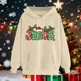 thumbnail image 4 of Craaazy Womens Hoodies Christmas Print Long Sleeve Womens Shirts Xmas Womens Tops with Pockets Gifts for Women, 4 of 6