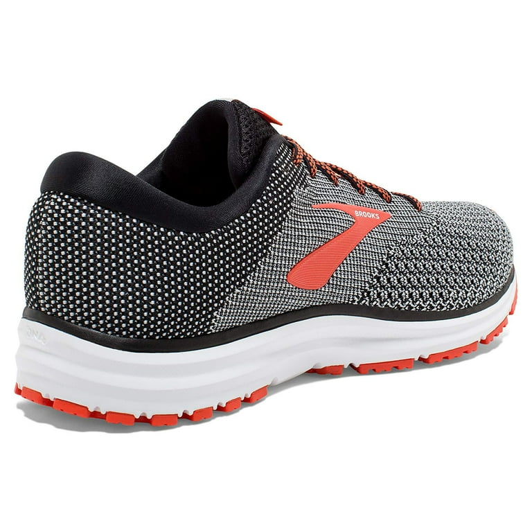 Brooks Mens Revel 2 Running Shoe Black Blue Grey D 10.0 Walmart