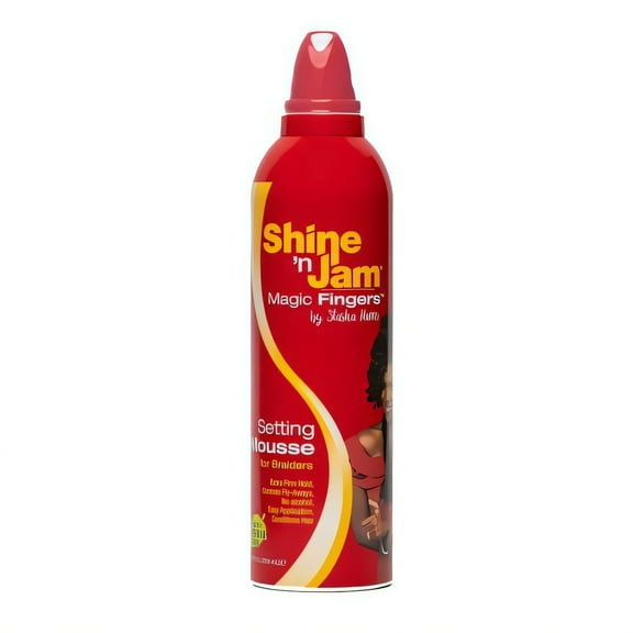 Bpolished Beauty Supply Shine'n Jam Magic Fingers Setting Mousse for Braiders 12 Oz