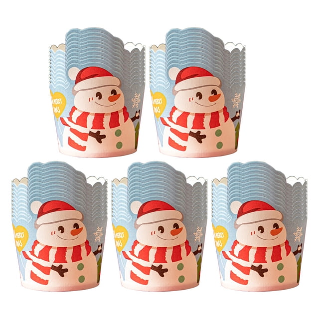 WRKEKC Clearance Christmas Disposable Cake Paper Cup High Temperature Baking Paper Cup Packaging Cup