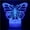 2#, variant on Kayannuo Back to School Butterfly LED Night Light Colorful 16 Colors Remote Control 3D Desk Lamp Gift