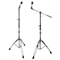 2 Pack Zenison Dual Cymbal Stand Pack Straight Cymbal Stand & Boom Stand