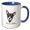 Blue/White, variant on 3drose, Shorthair Chihuahua Dog Portrait in Black and White. Dog Breed Gift, 11oz Magic Transforming Mug