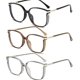 thumbnail image 5 of Beautyfeii Gafas de lectura anti-Blu-Ray HD con montura grande a la moda para mujer, gafas ligeras anti-azules para presbicia, 5 of 5