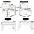 thumbnail image 2 of Harper & Bright Designs Outdoor Wooden Seating Group with Table, Patio Conversation Sectional Sofa Set with Waterproof Cushions for Backyard Poolside, Natural, 2 of 18