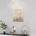 thumbnail image 2 of New York Wall Art City Pictures Wall Decor New York Skyline Canvas Painting Print Home Modern Artwork Decorations Framed for Bathroom Living Room Bedroom Office 12 x 16 inch, 2 of 6