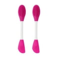 thumbnail image 1 of Unique Bargains 2 Pcs Brosse à Masque Facial Douce en Forme de Couteau Rouge Rose, 1 of 5