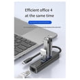 thumbnail image 2 of NEW Driver-Free Type-C to 3.0HUB Gigabit Network Hub Mobile Phone Tablet Notebook Desktop to RJ45 Wired Network, 2 of 5