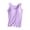 Purple, variant on Delconic Womens Built in Bra Tank Top Padded Camisole Sleeveless Scoop Neck Base Layer Cami Innerwear Stretch Vest Shirt Army Green L