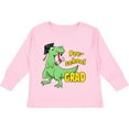 thumbnail image 3 of Inktastic Green Dinosaur Pre-school Grad with Cap and Diploma Boys or Girls Long Sleeve Toddler T-Shirt, 3 of 5