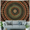 thumbnail image 4 of Creowell  Handmade Indian hippie Bohemian Psychedelic Peacock Mandala Wall hanging College Dorm Beach Throws Table Cloth Bedding Tapestry 40x60inch, 4 of 6