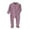 Purple, variant on Baby Boys Winter Long Sleeve Zip Up Romper, Soft Warm Bodysuit with Mitten Cuff and Footies, Comfortable 100% Cotton Outfit for Newborn to 12 Months