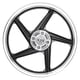 thumbnail image 2 of Rin trasero FT150 negro aspas SPD plateado, 2 of 3