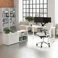 thumbnail image 2 of Hustle 60W Computer Desk with Storage Cabinet in White - Engineered Wood, 2 of 8