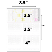 Compuchecks 50 Blank High Security Check Paper On Top - Weight # 70 Gray/Red Art Deco