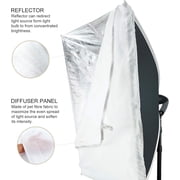 LINCO 3 Color 2 Softbox Lighting Kit 27x20in Photo Studio Continuous Lighting for Photo