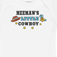 thumbnail image 4 of Inktastic Meemaws Little Cowboy with Cowboy Hat and Boots Boys Baby Bodysuit, 4 of 5