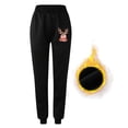 thumbnail image 4 of Gibobby pantalones negros mujer Pantalones de chándal con estampado navideño para mujer, bolsillos, cintura alta, deportivos, gimnasio, ajuste atlético, pantalones para correr, pantalones (Café, S), 4 of 5