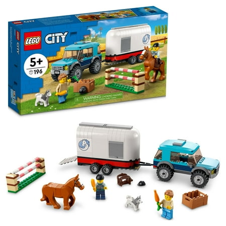 UPC: 0673419352147 | LEGO 60327 City Great Vehicles Horse Transporter Set  with SUV Toy Car  Trailer  Horse Figure and Jump  Gift Idea for Grandchildren  Kids  Boys & Girls Ages 5 and Up