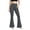 Gray, variant on Womens Flare Leggings Bell Bottoms Yoga Pants with Pockets High Waisted Bootcut Dance Pants Pink,L