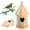 Yellow, variant on Darzheoy Hummingbird House for Outside Hanging, Outdoor Bird Houses Wooden Cottage Bird House Feeder, Wood Wild Bird House Feeder Garden Decor
