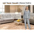 thumbnail image 5 of YUSHOW Flannel Pajama Set for Women Long Sleeve Womens Pajama Sets Soft Comfy Sleepwear Pj Set 2 Piece Loungwear with Long Plaid Pjs Pants, 5 of 7