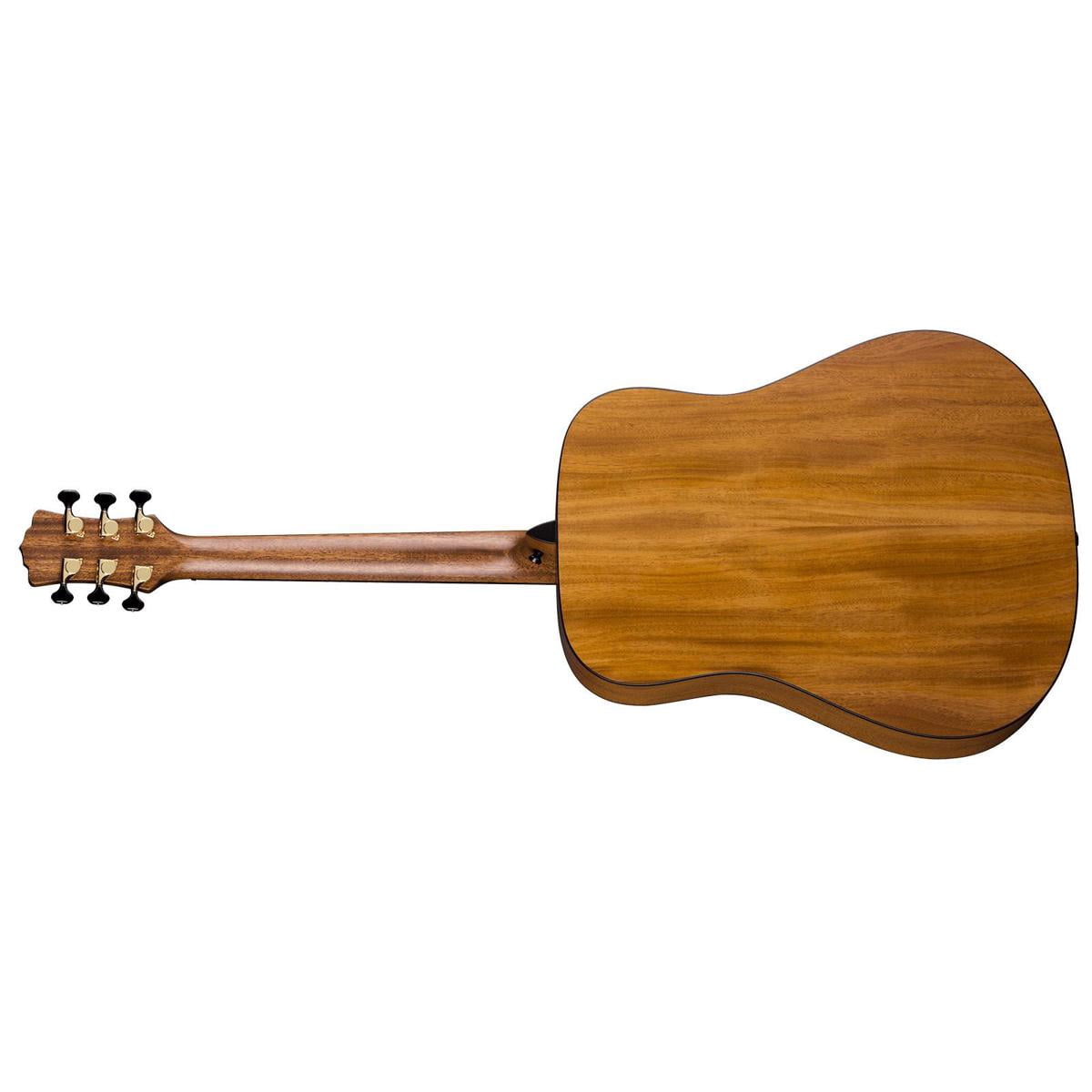 Luna Art Recorder All Solid Wood Dreadnought 6-String Guitar, 21 Frets, 'C' Shape Neck, Rosewood Fretboard, Satin Natural