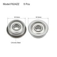 thumbnail image 2 of Uxcell F688ZZ Flange Ball Bearing, 8x16x5mm Shielded Chrome Bearings 10pcs F624ZZ, 2 of 3