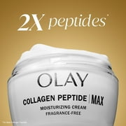 Olay Collagen Peptide Max Moisturizing Cream, Fragrance-Free, 1.7 fl oz
