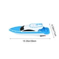 thumbnail image 3 of Meitianfacai Teen's Electric Boat Toy Yacht Model Simulation Speedboat for Swimming Pool Water Play Bath Time Fun Without Remote Control Autonomous Movement, 3 of 6