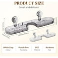 thumbnail image 2 of Luxorio Suction Bathroom Organizer,2025 New Movable Shower Shelf Suction Cup,No-Drill Wall-Mounted Shower Shelf for Bathroom & Kitchen, Detachable Design (Black*2), 2 of 7