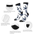 thumbnail image 3 of Vsdgher Navy Blue Anchor Crew Socks for Men & Women, Breathable Casual Athletic Ankle Socks, 3 of 6