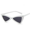 thumbnail image 1 of Clout Lunettes de Soleil Triangulaires pour Femmes Hommes Lunettes Papillon Pointues, 1 of 5