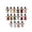 #1MulticolorA, variant on 32PCS Christmas Ornaments Hanging Flat Snowman Pendants for Christmas Tree Decorations